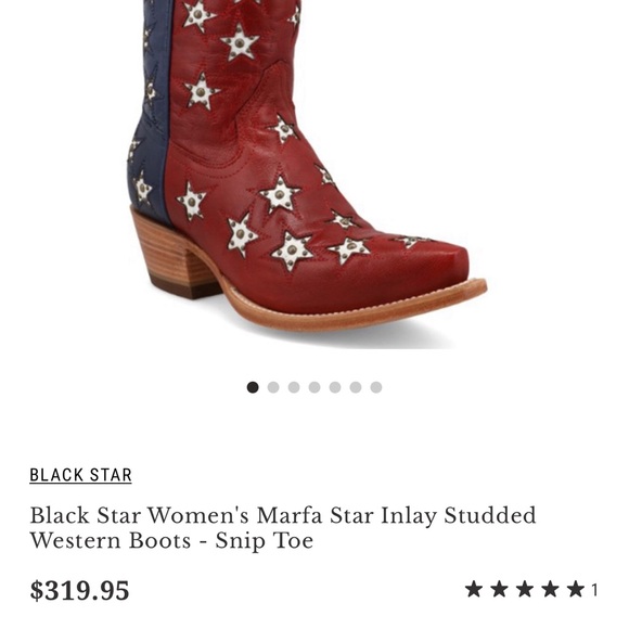 Black Star Red White and Blue boots - Picture 6 of 6